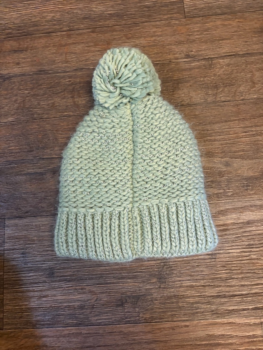 Carhartt Hat Beanie Knit Pom One Size Green Fleece Lined Winter Womens Warm Cozy - Picture 2 of 4